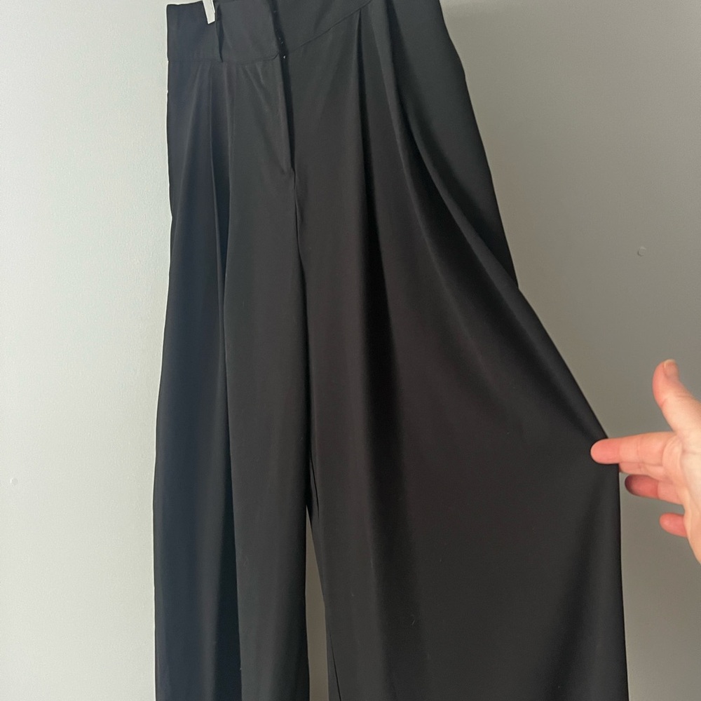 Flying Tomato Black Wide Leg Pants
